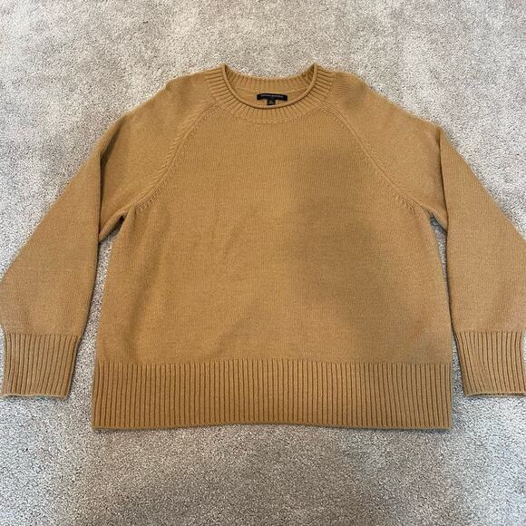 Banana Republic Women's Camel Brown Crewneck Sweater Size XL - Picture 6 of 8